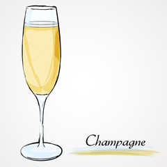 glass of champagne