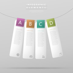 abstract infographic template design