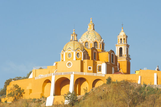 "Santuario de los remedios", Cholula in Puebla (Mexico)