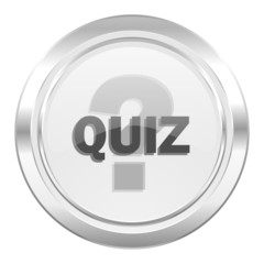 quiz metallic icon