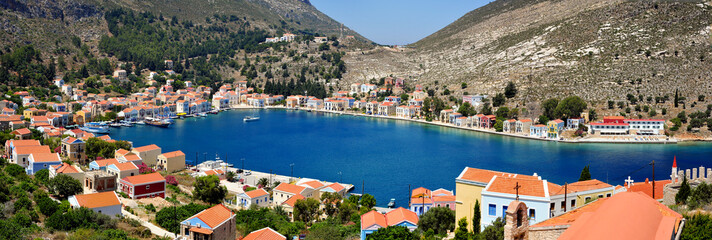 Greek Island Kastellorizo panorama view