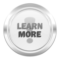 learn more metallic icon