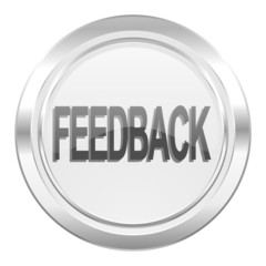 feedback metallic icon