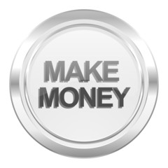 make money metallic icon