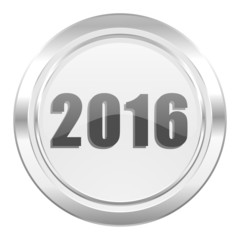 new year 2016 metallic icon new years symbol