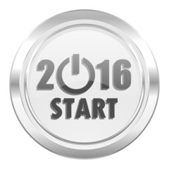 new year 2016 metallic icon new years symbol
