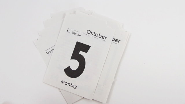 Alle Tage im Oktober
