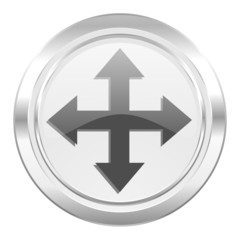 Obraz premium arrow metallic icon