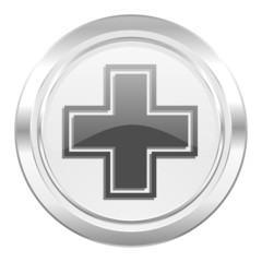 Fototapeta premium pharmacy metallic icon