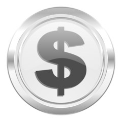 dollar metallic icon us dollar sign