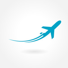 Fototapeta na wymiar airplane flight tickets air fly travel takeoff silhouette elemen