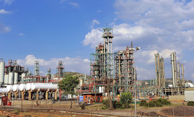 Refinería de petróleo, Puertollano, Ciudad Real, España
