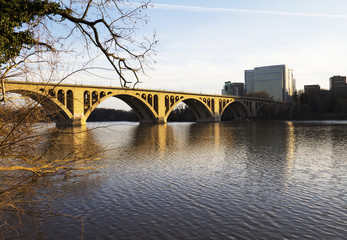 Fototapeta premium Georgetown Bridge, Washington DC over the Potomac River