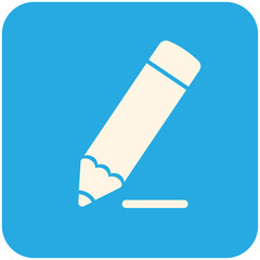 Pencil draws a line icon