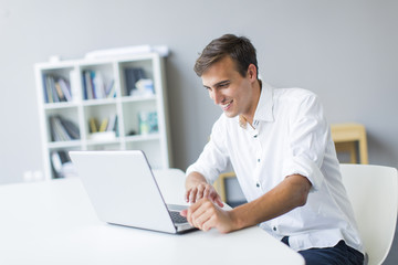 Young man in the office
