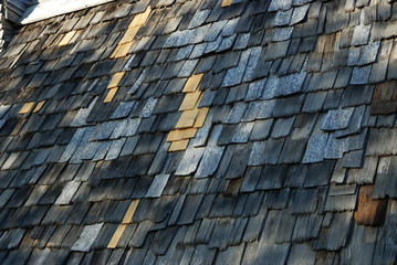 Sunlight on the shingles