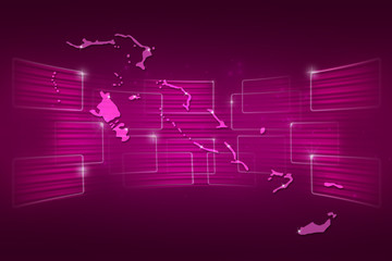 Obraz premium Bahamas Map World map News Communication pink