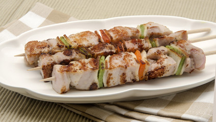 Skewers of meat