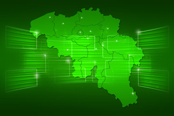 Belgium Map World map News Communication green