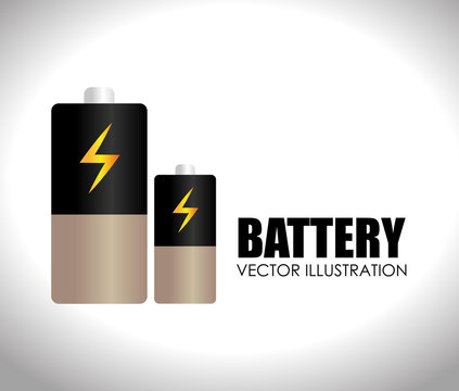 Battery design, vector illustration.