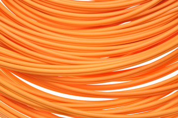 Orange multimode fiber optical cables