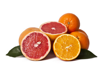 Fototapeta na wymiar grapefruit isolated