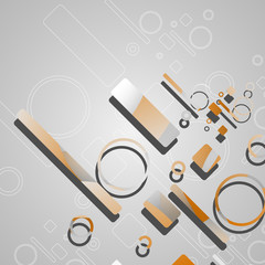 Colorful abstract circles background