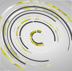Abstract technology circles background