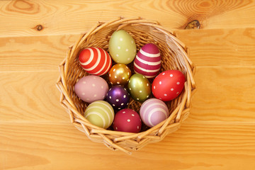 Eggs in Easter Basket