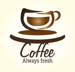 Coffee design over white background vector illustration