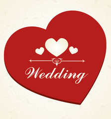 Wedding design over white background vector illustration