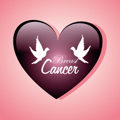 Cancer design over pink background vector illustration