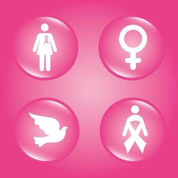 Cancer design over pink background vector illustration