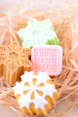handmade soap with cinnamon and anise star