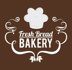 Bakery design over brown background vector illustration