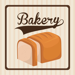 Bakery design over beige background vector illustration