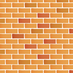 Brick wall background, simple vector pattern