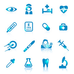 Medical set icons