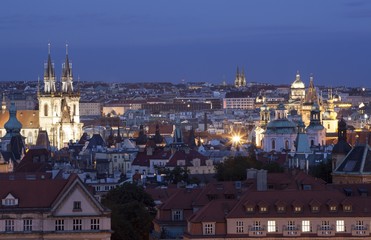 Fototapeta premium Panorama of Prague, Czech Republic