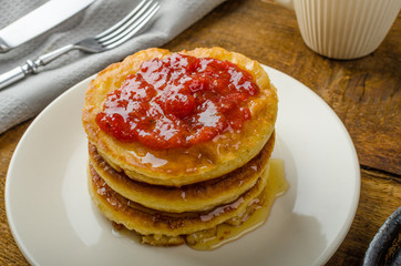 Pancakes in retro style