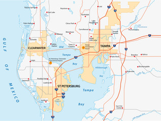 tampa bay area map