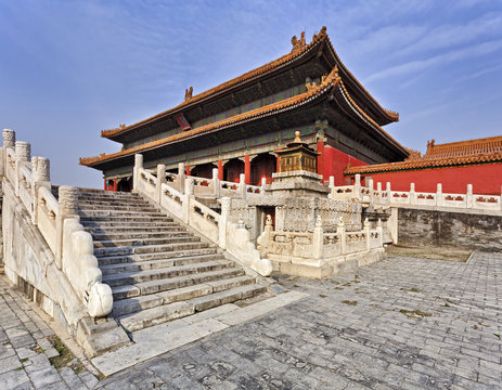 China Forbidden city Stairs temple