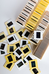 Photo archive of 35mm film slides from above