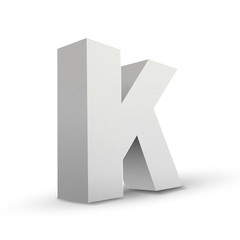 white letter K