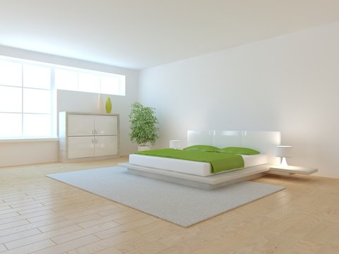 white 3d bedroom