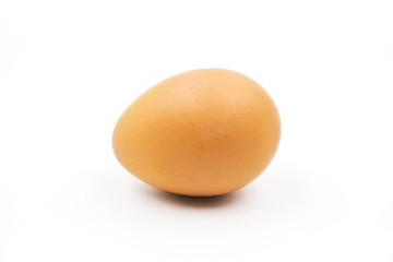 Egg isolated on white background.