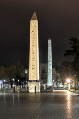 Obraz premium The Obelisk of Tuthmosis III, Istanbul, Turkey.