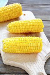 Corn on the board