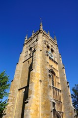 Fototapeta na wymiar Evesham Abbey clock tower © Arena Photo UK