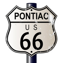 Pontiac Route 66 Sign